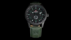 Jam tangan pria elegan Navi Force NF9229BWB Original tahan air