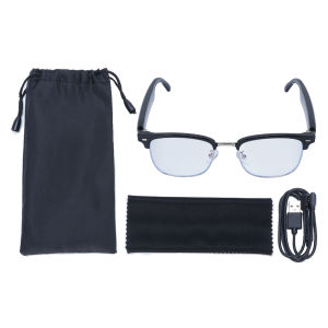 AI Smart Glasses High Accuracy Anti Blue Light Sensitive Comfortable Wear Ai Translator Glasses with Mic and Speaker for Travel