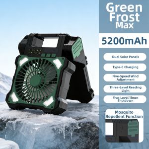 TUiU | Solar Powered Portable Fan with Mosquito Repellent