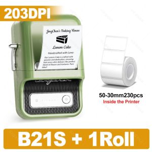 Niimbot B21 B21PRO Mini Adhesive Label Printer Wireless Portable Thermal inkless Maker Photo Barcode PriceTag Sticker 200 300dpi