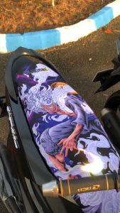 VOJOURNE - VOJOURNE - ONE PIECE LUFFY GEAR 5 NIKA COVER JOK SARUNG JOK MOTOR PRINT UNIVERSAL AEROX BEAT VARIO