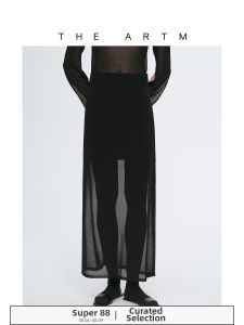 3 Acetate Smooth Weave Mid-length Skirt