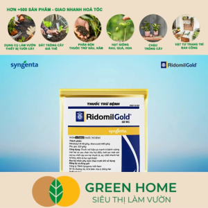 Chế Phẩm Trừ Bệnh Ridomil Gold 68WG GreenHome Syngenta Gói 100gr Đặc Trị Sương Mai Thán Thư