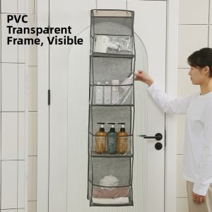 New Transparent Door Storage Hanging Bag Multi-layer