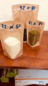 [1kg/size] Túi zipper 1 mặt giấy 1 mặt trong/đựng bánh mứt/trái cây sấy/bột/hạt