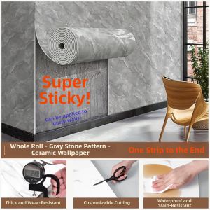 ZHUIHUI | Self-adhesive Marble Finish Wallpaper