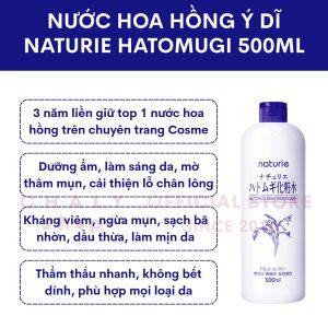 Nước cân bằng Naturie Hatomugi Skin Conditioner 500ml Nhật