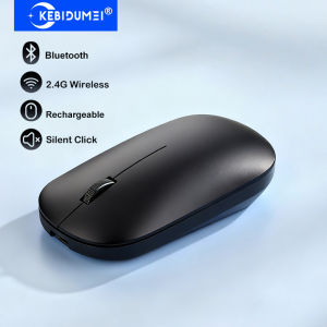 Kebidumei | Dual-Mode Bluetooth Mouse 2.4G Wireless Mouse Rechargeable Mouse Gaming Mice Office Silent Button Mouse for PC Laptop Tablet