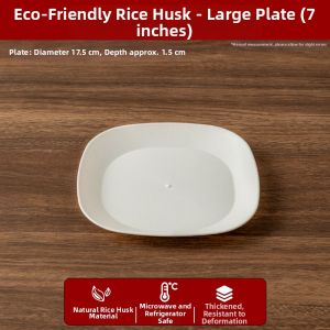 MEIDI | Food Grade Rice Husk Microwave-safe Large Plates