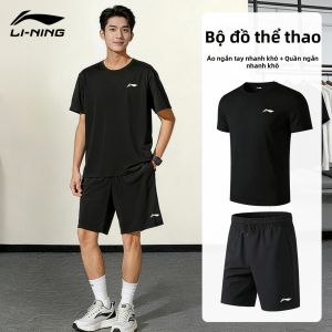 Li-Ning | Bộ Áo Thun Thể Thao Cotton Hút Ẩm