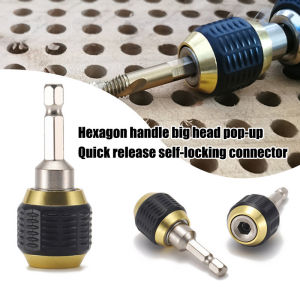 FF 60mm Mata Bor Batang Ekstensi Heksagonal Pop-up Kepala Besar Batang Ekstensi Antiselip Batang Adaptor Bit Ganti Cepat COD