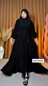 NEW TSAMIRA ABAYA HITAM JETBLACK SIAP KIRIM // ABAYA MODIS ARABIAN GAMIS TERBARU AKSEN PAYET TABUR MEWAH // GAMIS RAYA TURKEY BESTSELLER // GAMIS FREE BELT CANTIK
