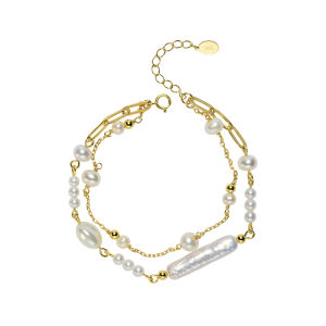 gN Pearl | Freshwater Pearl 925 Silver Bracelet 3.3-7.3mm