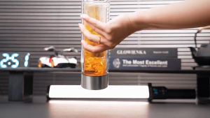 Xiaomi new magnetic lid independent tea container insulated cup with separate water and tea compartment - 316 stainless steel insulated cup high-end business gift cup