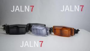 JALN7 1/2PCS LED Marker Light Front Grill Double Burner Pole Indicator Lamp For Volvo Benz Truck Lorry Four colors 24V