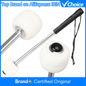 IRIN | IRIN White Bass Drum Mallet High Quality Percussion Accessories Wool Felt Drumsticks Musical Instrument Parts With Wooden Handle