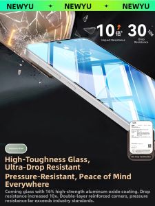 Newyu | Fingerprint Unlock Full Coverage Tempered Glass Screen Protector