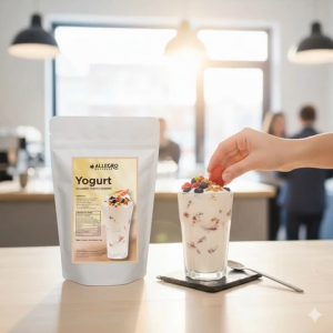 ALLEGRO Yogurt Frappe Powder 1Kg | Tangy & Creamy Yogurt Drink Mix for Cafes Milk Tea Shops Home Use