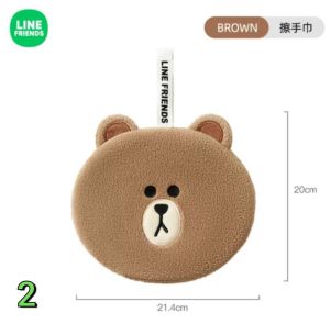 ผ้าเช็ดมือ น้อง Brown & Choco มีที่แขวน ใช้เช็ดทำความสะอาด  รองภาชนาะร้อนๆ  เช็ดความสะอาดในรถ  น่ารักน่าใช้  มี 4 แบบ