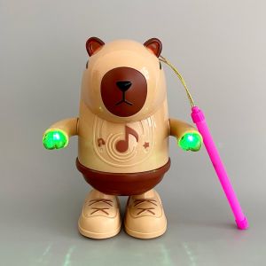 Cute Electric Toy Lantern Halloween Childrens Gift Handheld Light up Singing Dancing Plushie Cartoon Style Plastic Material