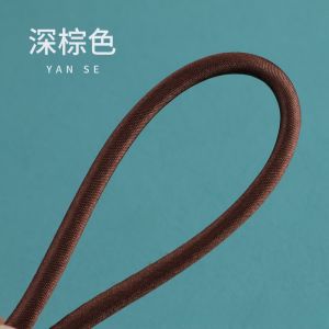 Handwoven Silk Cotton Core Ribbon with Button for DIY Sewing Material Traditional Chinese Tang Suit Button Accessories