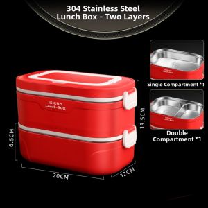 JXIEUM | Stainless Steel Multilayer Bento Box Portable