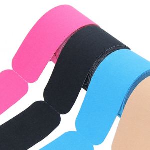 5cm*5m Pre Cut Kinesiology Muscle Tape Muscle Pain Relief Kneepads Elastic Roll Kneepad Fitness Sports Protector
