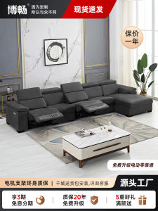 Nordic Style Space Sofa Modern Simple Luxury Technology Fabric Living Room Small Size Multi-Function Electric Non-Washable