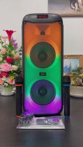 ถุงล้ามูใหม่เพื่อผู้ชาย DJ คุณภาพ 8 นิ้ว (2 ดอก) แถมมิคลอย 2 อัน รุ่น KG-047 ด้วย LED ไฟฟ้า SKG สร้างความสวยที่ดี รับประกันที่ 1 ปี