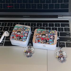Japanese Style Anime One Piece for  Bluetooth Headset Protective Cover AirPods Pro2 Generation Protective Case Airpods3 Wireless IPod Box Second and Third Generation Earphone Sleeves AirPod Earphone Case