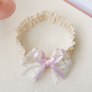 Adorable Baby Girl Headband Lace Butterfly Knot Protection Cap One Month Full Year Cute Hairband Infant Fashion Accessory