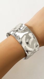Ingemark | Punk Heavy Metal Big Chunky Wide Cuff Open Arm Bangles Women Ethnic Adjustable Wrist Hand Bracelet Grunge Jewelry Steampunk Men