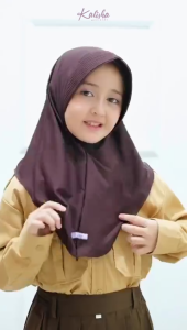 Kerudung krudung jilbab hijab instan ank Anak sekolah sd tk paud Perempuan terbaru 2024 modern kekinian model Bergo Hamidah / Jilbab anak perempuan terbaru 2024 / Jilbab Anak Murah Promo / Kerudung anak perempuan terbaru 2024 warna putih coklat/ Bergo