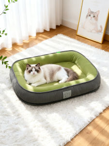 Warm Detachable Pet Bed Double Layer Cat Nest Dog Sleeping Mat Indoor Use Cozy Pet Shelter Dog Pad Cat Couch Winter Warmth
