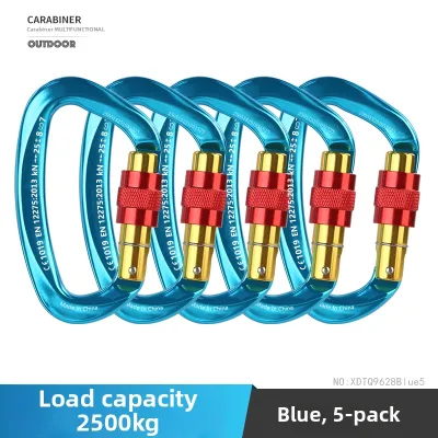 Xinda | D-Shaped Aluminum Carabiner for Climbing High-Altitude Work