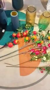 Cành quất giả cao cấp nhập khẩu 7 quả 85cm trang trí decor nhà cửa sang trọng may mắn tài lộc Trùm Sỉ Gia Thành