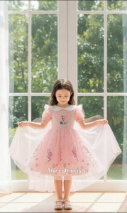 Kids Girls Dress Princess cloak Skirt Children Cotton Sequins Dresses Kids Girl Fashion Baby Clothing cloak Wear