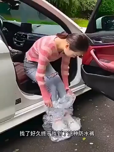 10Pcs Disposable Waterproof Rain Pants Tourism Clear Rain Pants