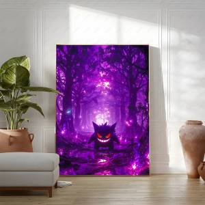 Bandai | Pokemon Peripherals Eevee Vaporeon Jolteon Flareon Canvas Painting Poster