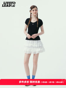 LIVETOLEAD Womens Slim Fit U-Neck Short Sleeve T-Shirt Reticulate Wool Base Layer Top Pure Color Summer Shirt Moisture Wicking