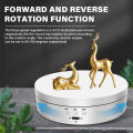 2026 New Rotating Display Stand 360-Degree Motorized Spinner Turntable with USB Power Cable for Photography Products and Shows. 