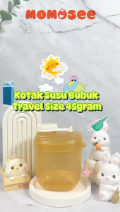Momosee Kotak Susu Bubuk Bayi Mini 45gr Travel Kotak Penyimpanan Susu Bayi Anti Tumpah BPA Free CJ27