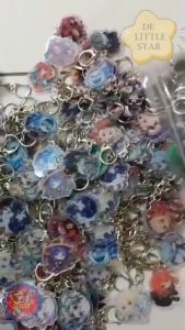 原神 Genshin Impact Acrylic Keychain Anime Animation Double Sided Keychains Pendant Zhongli Ayato Yae Miko Xiao Raiden Shogun DILUC AYAKA WANDERER EULA HUTAO VENTI NILOU KEQING YELAN FURINA