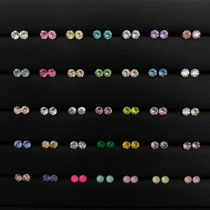 Sleeping Friendly 6mm Titanium Steel Titanium Alloy Ear Studs for Pierced Ears Ear Cuff Screw in Earring Jewelry