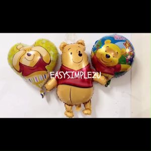 Winnie The Pooh Birthday Party Supplies Set Yellow Theme Kids Party Decoration Disposable Tableware Paper Plate Cup Banner Balloons Cake Topper Cupcake Toppers Tablecloth Hanging Swirls Loot Bag Party Favor Supplies Children Birthday Party Decoration Set