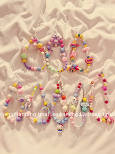 CCD Camera Girl Cute Hello Kitty Police Mobile Phone Lanyard Chain Japanese Korean Cartoon Portable Wrist Strap Lanyard Pendant Fantstic Anti-Lost Product for Women Neutral Apple Huawei Mobile Phone Case