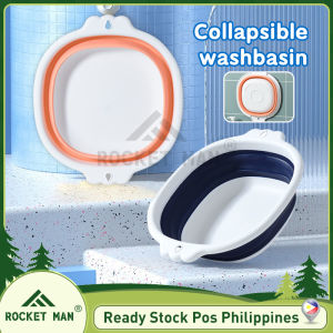 Wash Basin Foldable Portable Travel WashBasin Multi-function Household Bathroom Bucket Container Thickened Durable Laundry Tub / Foot Bath Basin