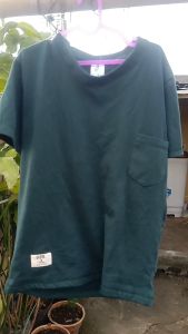 Daboe T-shirt Kids Pocket Misty Grey Steel | Baju Polos Anak Usia 2-10 Tahun Warna Hijau