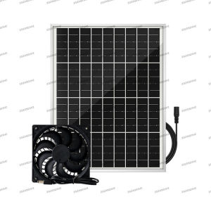 พัดลมพลังงานแสงอาทิตย์กำลังสูง 500 วัตต์ – พัดลมพกพาพร้อมแบตเตอรี่แบบชาร์จได้สำหรับการตั้งแคมป์และการผจญภัยกลางแจ้ง