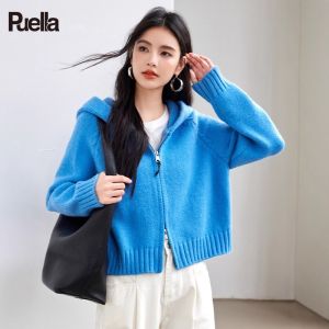 puella | Stylish Single-color Double-zipper Knitwear